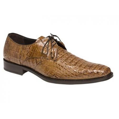 Mezlan "Warner" 13765-F Camel All-Over Genuine Crocodile Oxford Shoes.